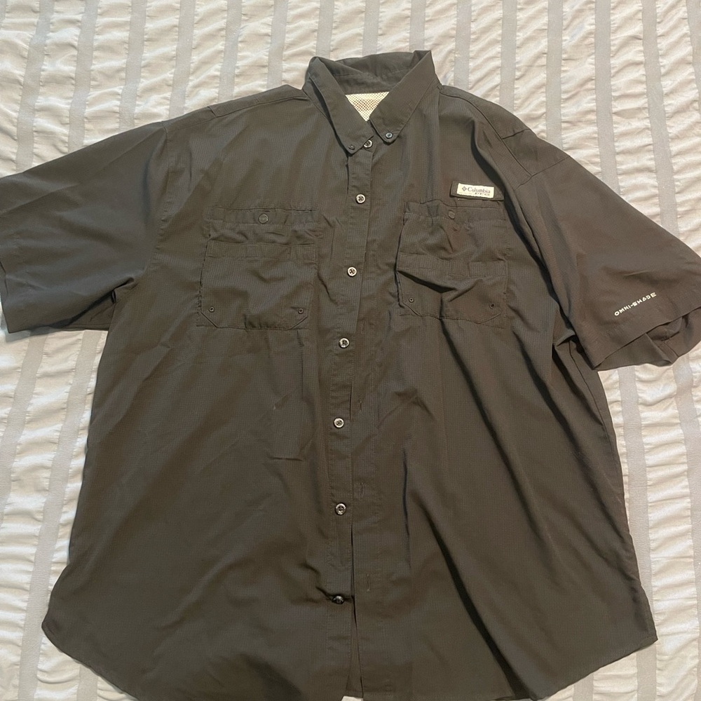 Men’s Columbia PFG Omni-shade Black shirt, XXL